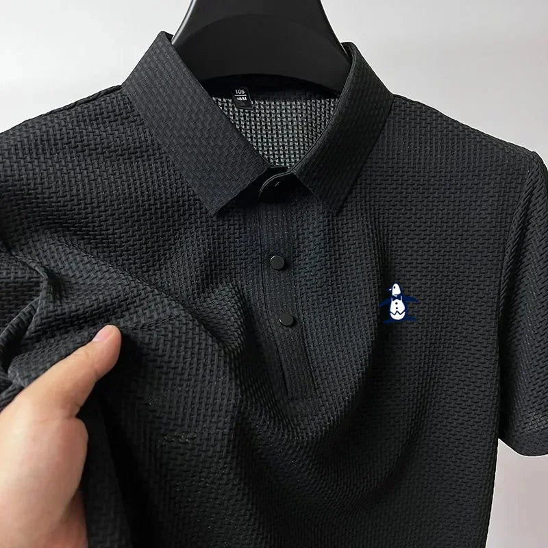 High Quality Summer Men Cool Polo Shirt New Short Sleeved Tops Polo T-shirt Polo Shirt Men's Fashion Casual Golf Clothing - Slobuy