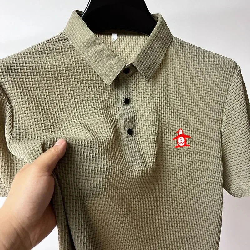 High Quality Summer Men Cool Polo Shirt New Short Sleeved Tops Polo T-shirt Polo Shirt Men's Fashion Casual Golf Clothing - Slobuy