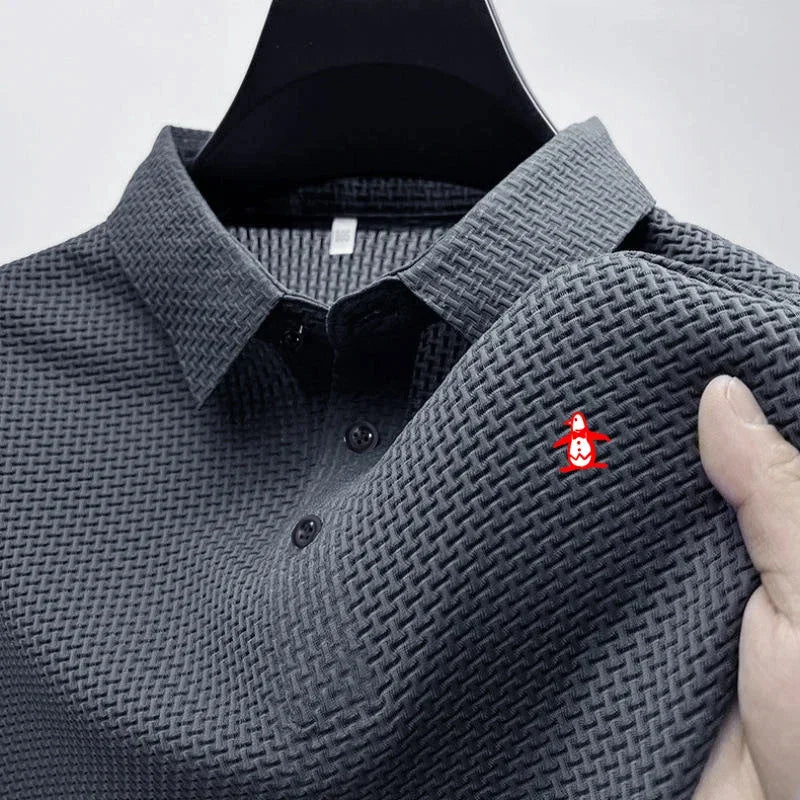 High Quality Summer Men Cool Polo Shirt New Short Sleeved Tops Polo T-shirt Polo Shirt Men's Fashion Casual Golf Clothing - Slobuy