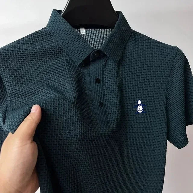 High Quality Summer Men Cool Polo Shirt New Short Sleeved Tops Polo T-shirt Polo Shirt Men's Fashion Casual Golf Clothing - Slobuy