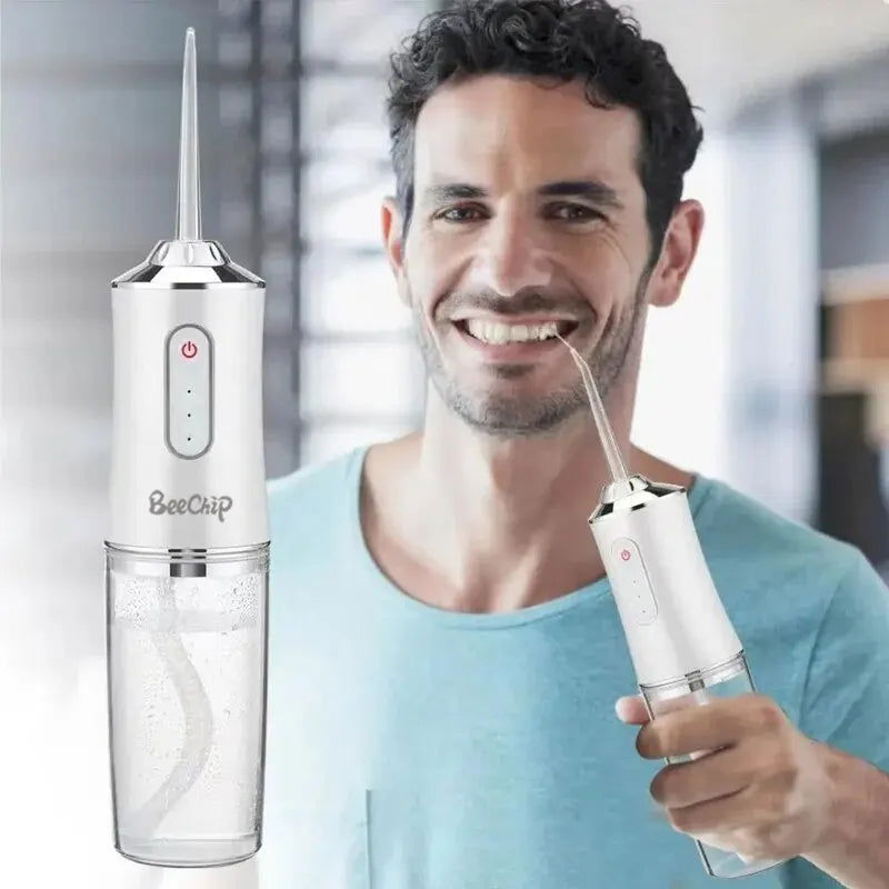 Hqd Portable Household Electric Tooth Washer Teeth Cleaning Oral Care No Harm to Teeth Dental Rechargeable Teeth Whitening - Slobuy