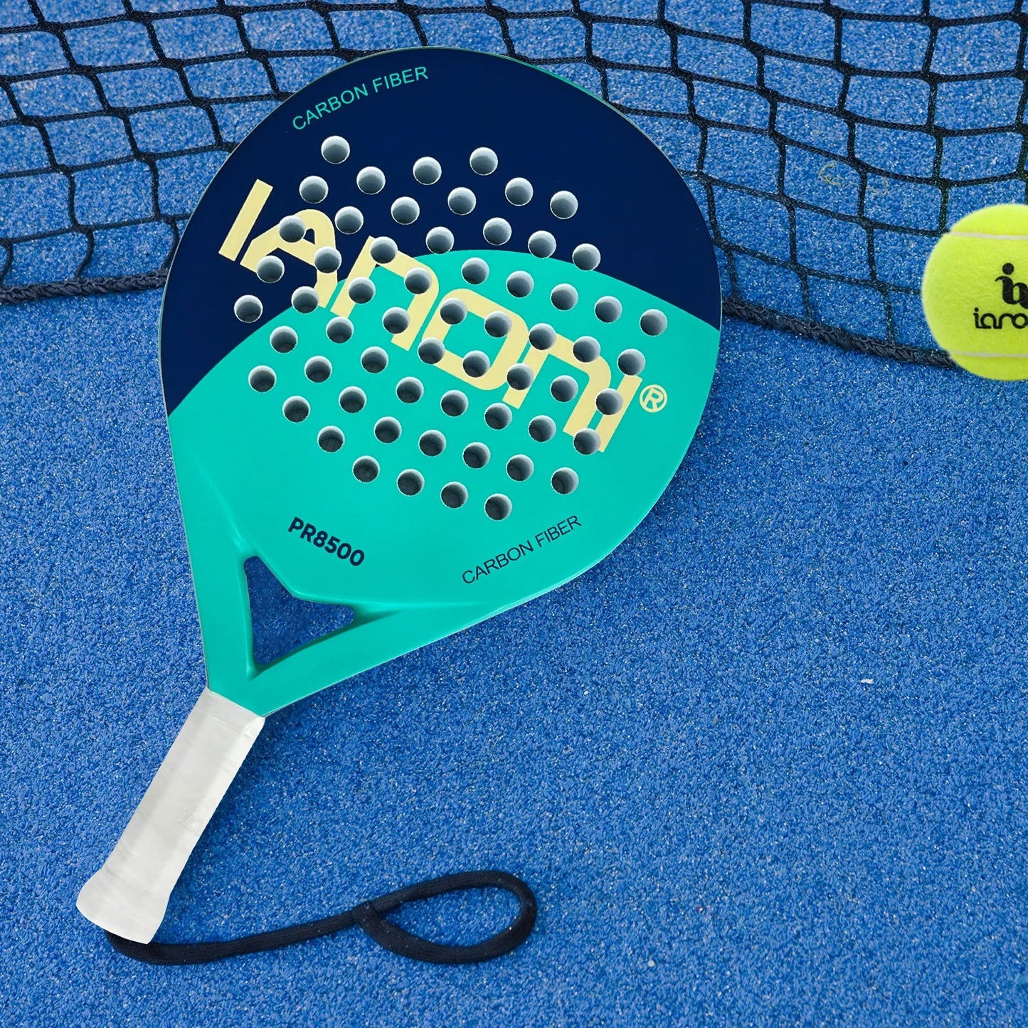 IANONI Padel Racket Carbon Fiber Surface with EVA Memory Flex Foam Core Padel Tennis Racquets Lightweight - Slobuy