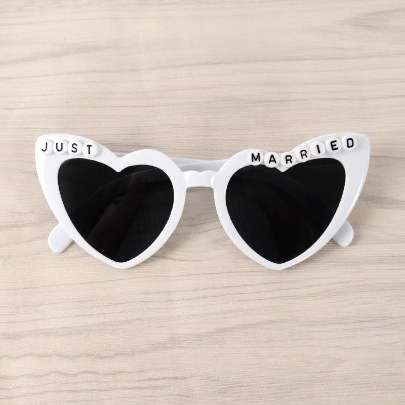 Just Married Sunglasses Wedding Bridal Shower Decoration Bride Groom Team Bride Glasses Bridesmaid Gift Bachelorette Party Decor - Slobuy