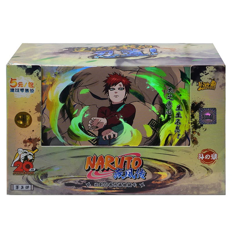 KAYOU Original Naruto Cards Uzumaki Sasuke Ninja Game Collection Rare Cards Box Flash Cards Toys For Children Christmas Gift - Slobuy
