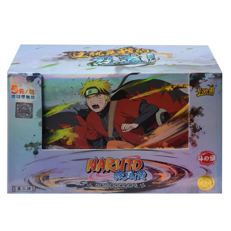 KAYOU Original Naruto Cards Uzumaki Sasuke Ninja Game Collection Rare Cards Box Flash Cards Toys For Children Christmas Gift - Slobuy