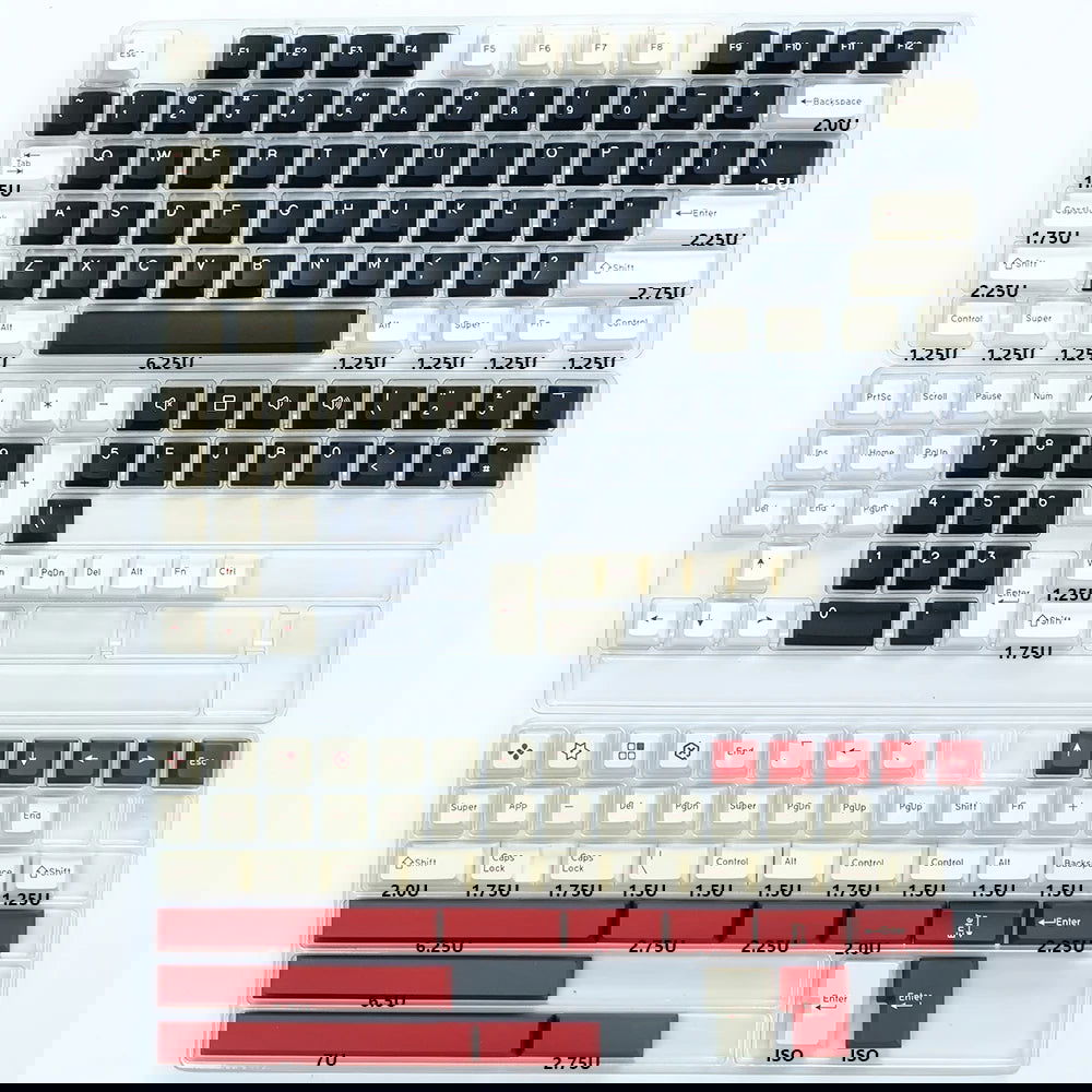 KBDiy GMK Keycap Double Shot GMK Olivia Shoko Jamon WOB Red Samurai Botanical PBT Keycaps Cherry Profile for Mechanical Keyboard - Slobuy
