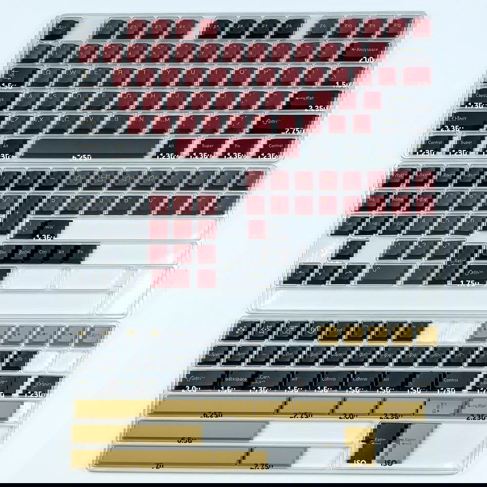 KBDiy GMK Keycap Double Shot GMK Olivia Shoko Jamon WOB Red Samurai Botanical PBT Keycaps Cherry Profile for Mechanical Keyboard - Slobuy