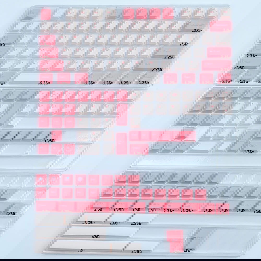 KBDiy GMK Keycap Double Shot GMK Olivia Shoko Jamon WOB Red Samurai Botanical PBT Keycaps Cherry Profile for Mechanical Keyboard - Slobuy