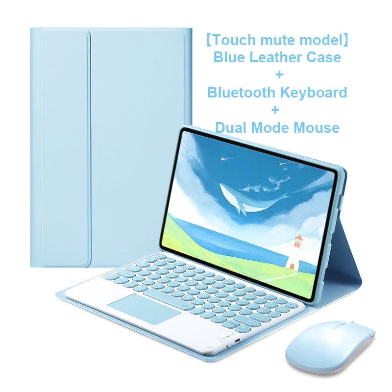 Keyboard Case For Samsung Galaxy Tab A9+ 11 A8 10.5 S6 Lite 10.4 S9 11 S7 S9 FE S7 S8 S9 Plus 12.4 S8 S9 Ultra 14.6 - Slobuy
