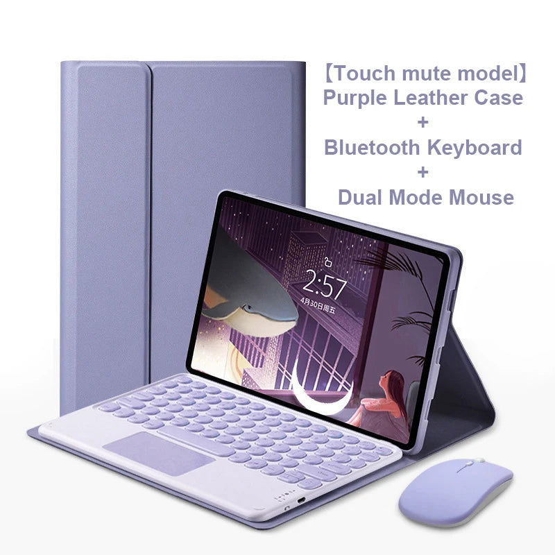 Keyboard Case For Samsung Galaxy Tab A9+ 11 A8 10.5 S6 Lite 10.4 S9 11 S7 S9 FE S7 S8 S9 Plus 12.4 S8 S9 Ultra 14.6 - Slobuy