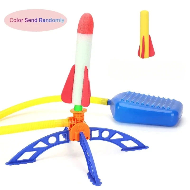 Kids Air Stomp Rocket Foot Pump Launcher Toys Sport Game Jump Stomp Outdoor Child Play Set Jump Sport Games Toys For Children - Slobuy