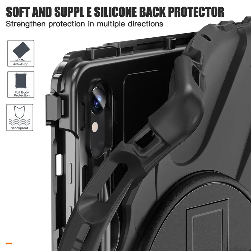Kids Shockproof Tablet Cover For Samsung Galaxy Tab S9 S8 Ultra 14.6 S7 11" Plus FE 12.4 Inch Case Handle Shoulder Strap Funda - Slobuy