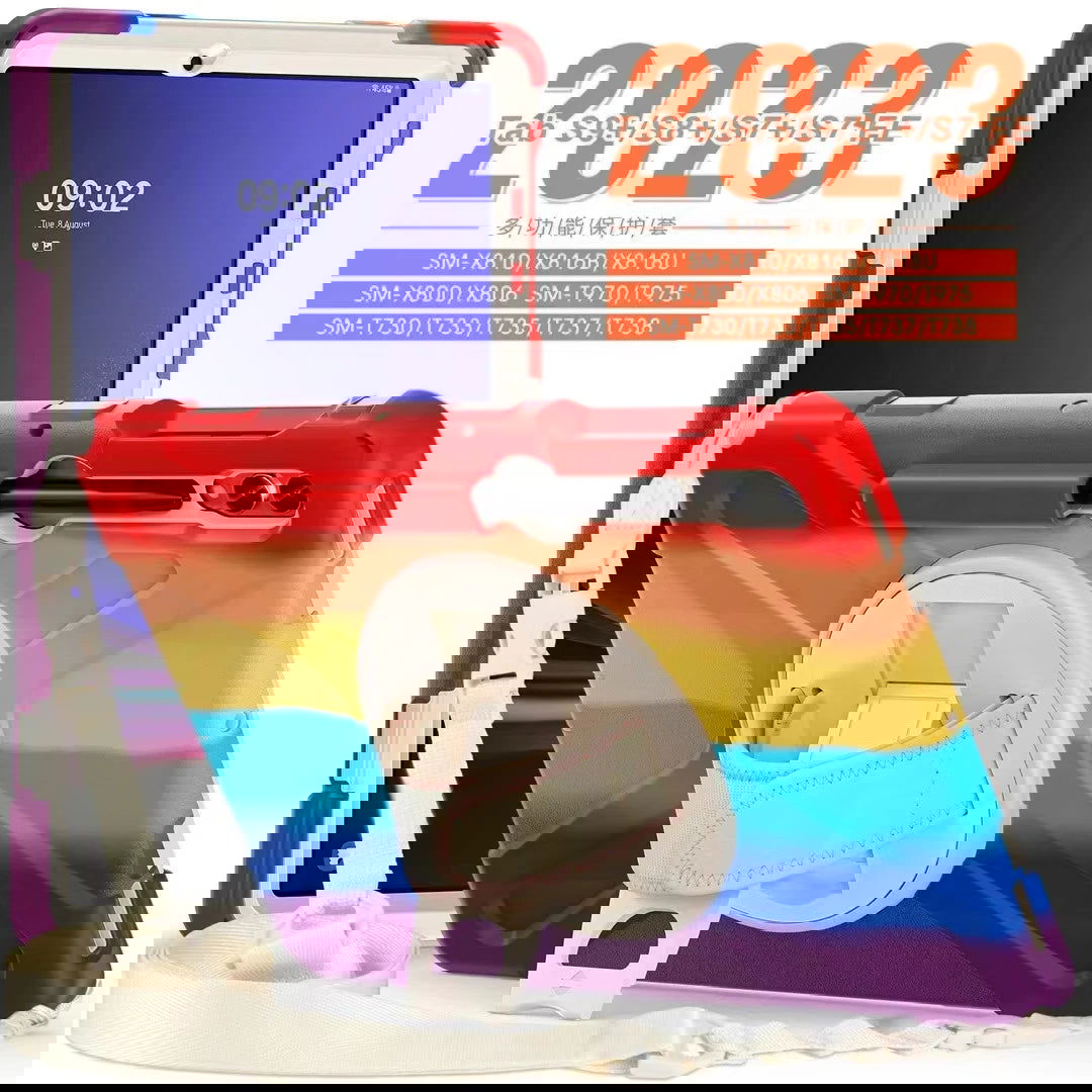 Kids Shockproof Tablet Cover For Samsung Galaxy Tab S9 S8 Ultra 14.6 S7 11" Plus FE 12.4 Inch Case Handle Shoulder Strap Funda - Slobuy