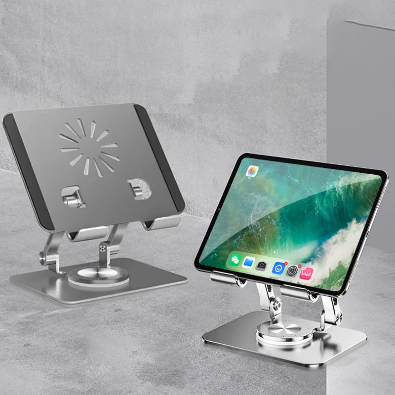 Kimdoole Metal Tablet Stand Holder Portable Flexible Foldable Support for Ipad Air Pro 12 Pad Xiaomi Samsung Kindle Accessories - Slobuy