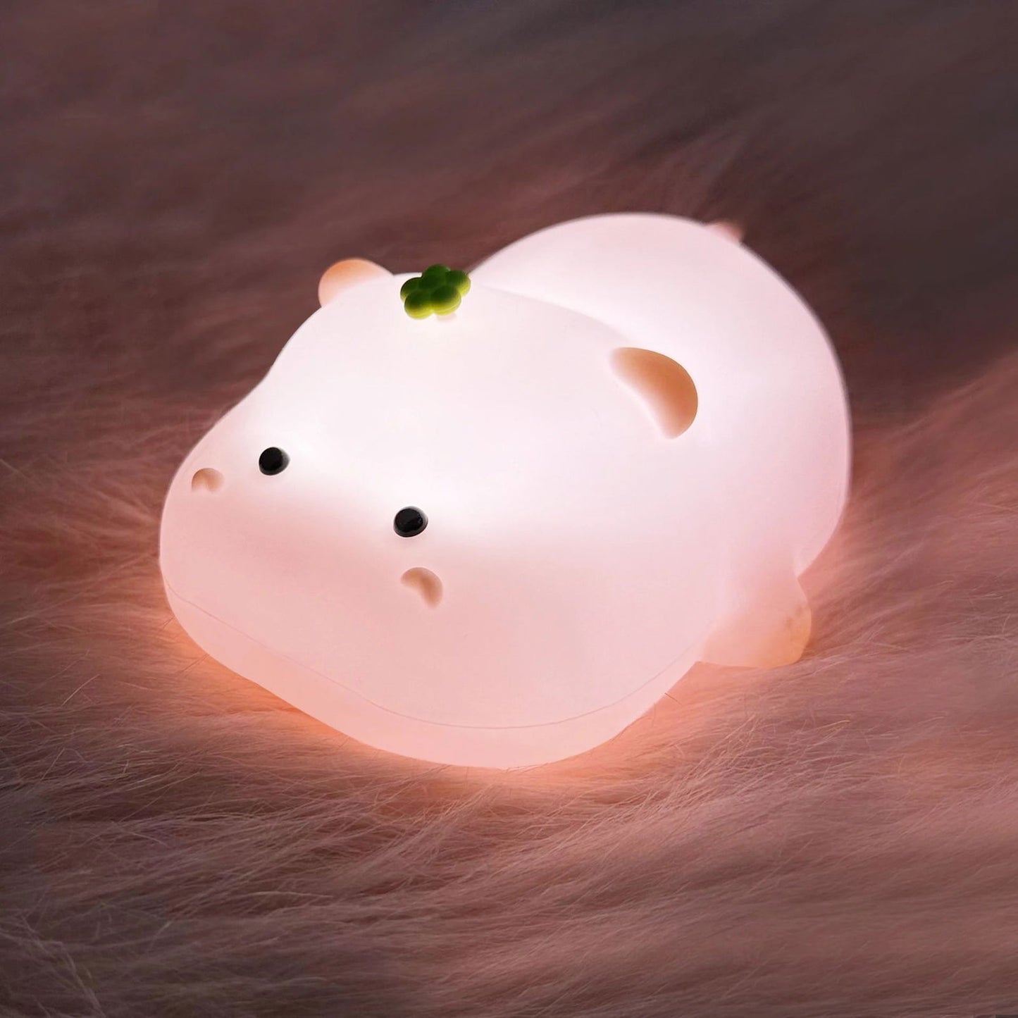 LED Night Lights Cute Sheep Panda Rabbit Silicone Lamp USB Rechargeable Timing Bedside Decor Kids Baby nightlight Birthday Gift - Slobuy