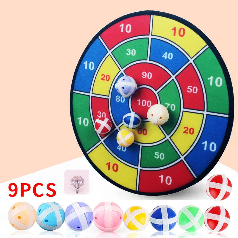 Large Hard Plate Kids Sticky Ball Toy Sticky Ball Indoor Dart Target Plate Outdoor Parent-Child Suction Cup Ball - Slobuy