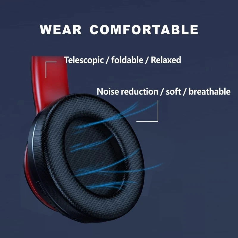 Lenovo HD200 Bluetooth Earphones Over-ear Foldable Computer Wireless Headphones Noise Cancellation HIFI Stereo Gaming Headset - Slobuy