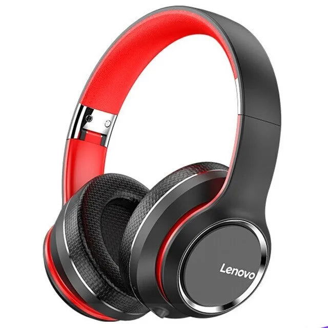 Lenovo HD200 Bluetooth Earphones Over-ear Foldable Computer Wireless Headphones Noise Cancellation HIFI Stereo Gaming Headset - Slobuy