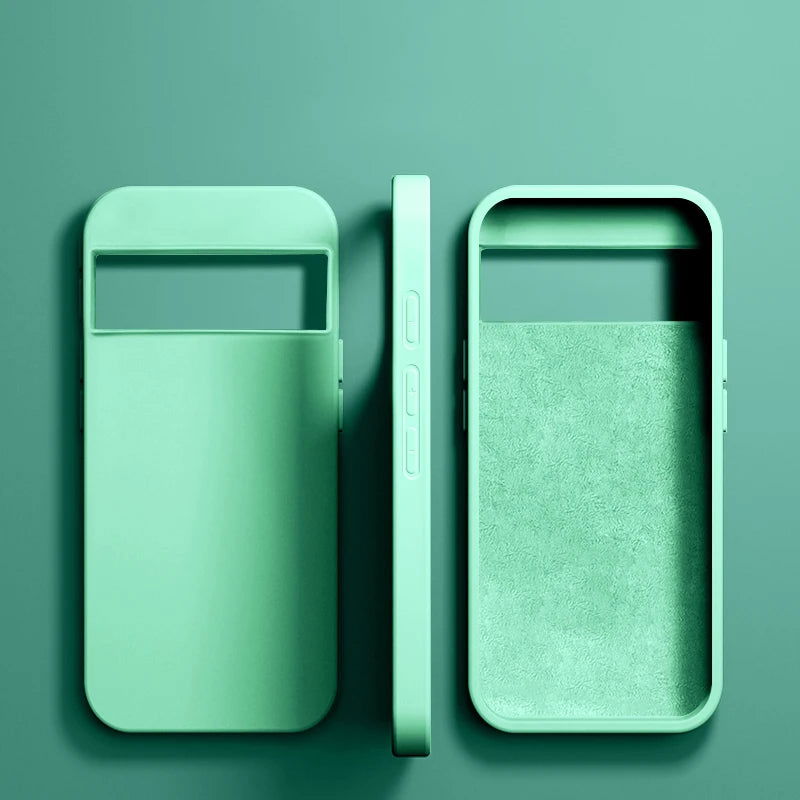 Luxury Original Liquid Silicone Case For Google Pixel 8 7 6 Pro 6A 7A Shockproof Cover Phone Cases Protection Cover Accessories - Slobuy