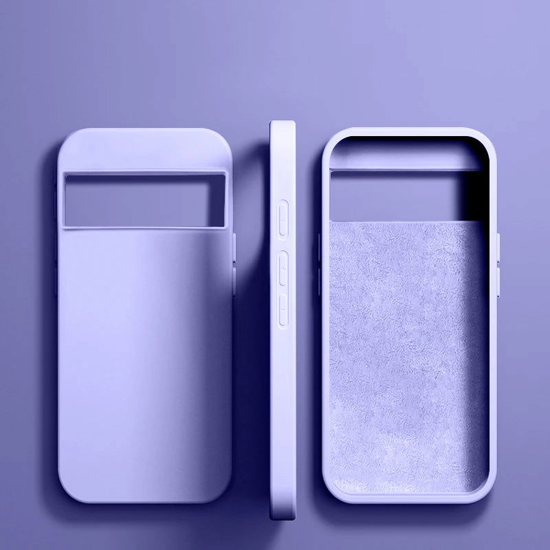 Luxury Original Liquid Silicone Case For Google Pixel 8 7 6 Pro 6A 7A Shockproof Cover Phone Cases Protection Cover Accessories - Slobuy
