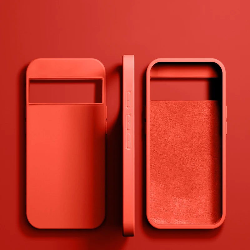 Luxury Original Liquid Silicone Case For Google Pixel 8 7 6 Pro 6A 7A Shockproof Cover Phone Cases Protection Cover Accessories - Slobuy