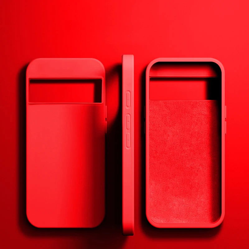 Luxury Original Liquid Silicone Case For Google Pixel 8 7 6 Pro 6A 7A Shockproof Cover Phone Cases Protection Cover Accessories - Slobuy