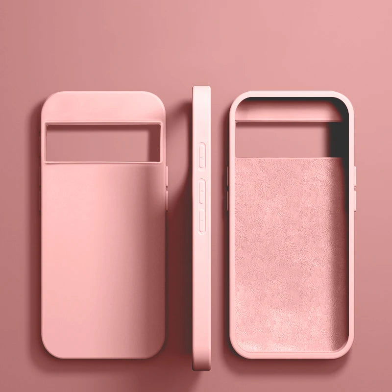 Luxury Original Liquid Silicone Case For Google Pixel 8 7 6 Pro 6A 7A Shockproof Cover Phone Cases Protection Cover Accessories - Slobuy