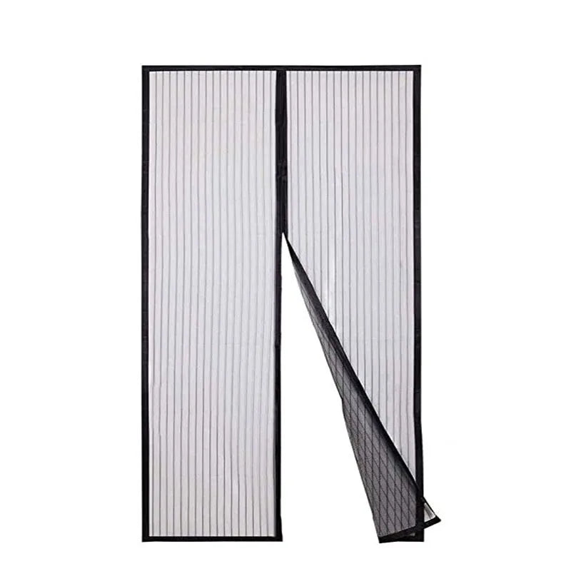 Magic Mesh Magnetic Screen Door Mesh Curtain Mosquito Net Bug Hands Free Partition Mute Striped Door Curtain Bedroom Ventilation - Slobuy