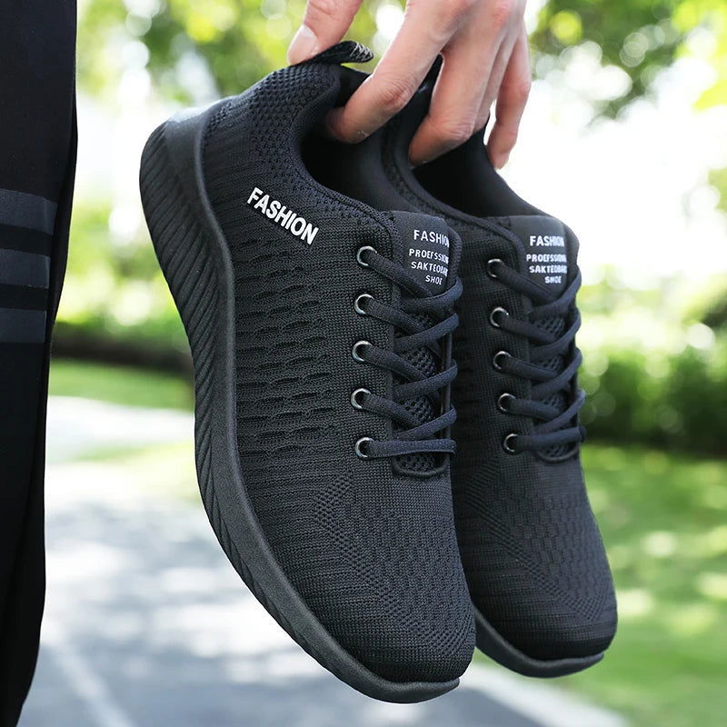 Men Running Walking Knit Shoes Fashion Casual Sneakers Breathable Sport Athletic Lightweight Men Sneakers Casual Shoes - Slobuy