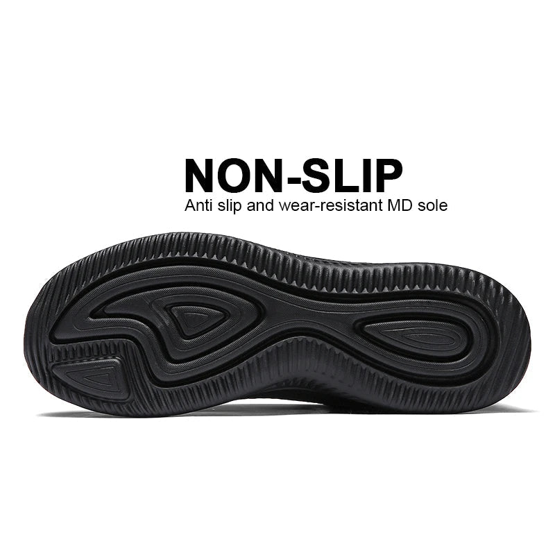 Men Running Walking Knit Shoes Fashion Casual Sneakers Breathable Sport Athletic Lightweight Men Sneakers Casual Shoes - Slobuy
