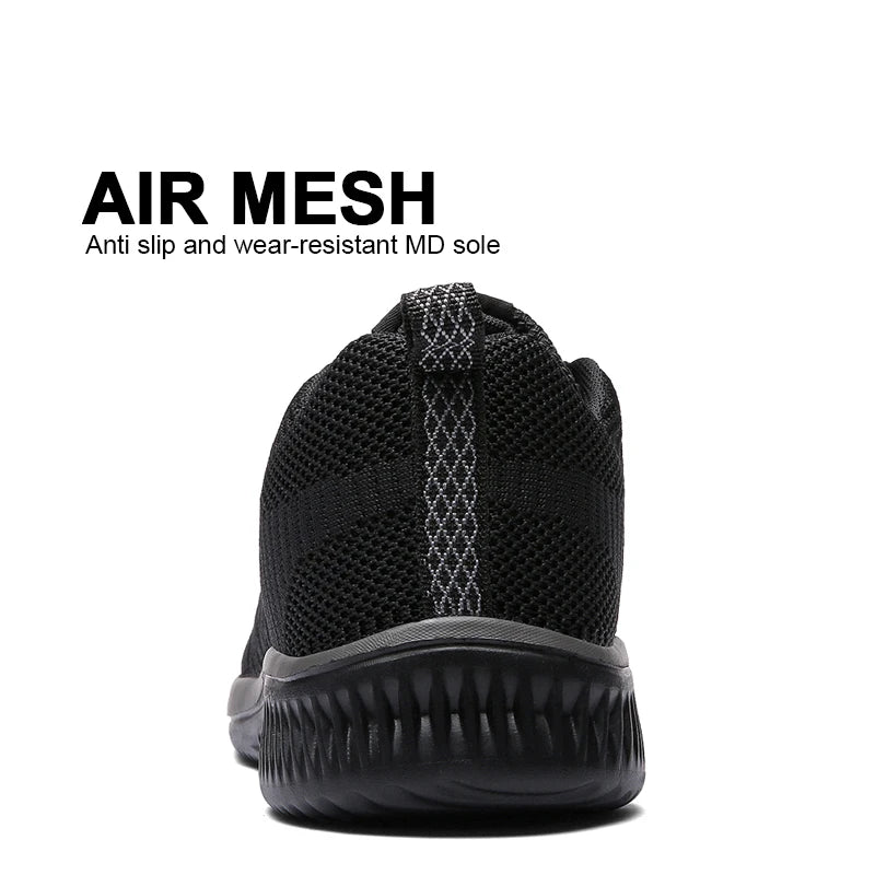 Men Running Walking Knit Shoes Fashion Casual Sneakers Breathable Sport Athletic Lightweight Men Sneakers Casual Shoes - Slobuy