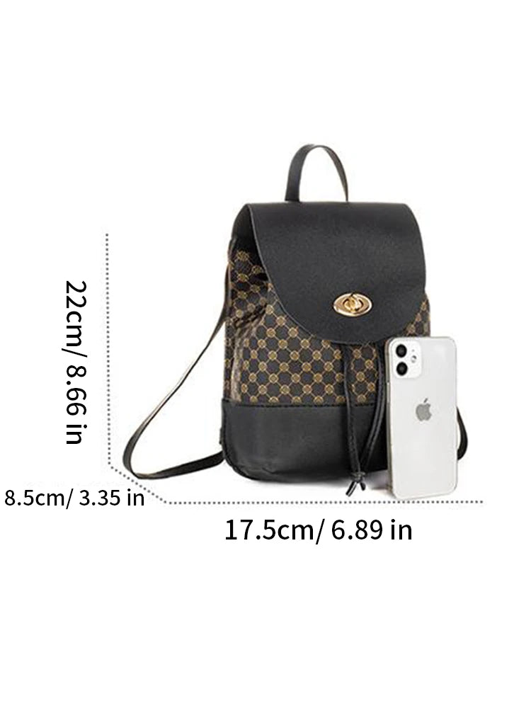 Mini Shoulder Bag PU Leather Portable and Slim Large Capacity Shoulder Cell Phone Backpack for Women - Slobuy