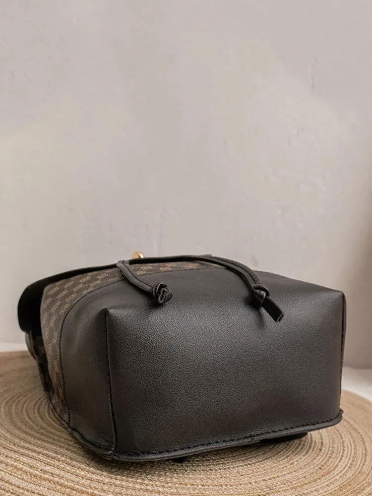 Mini Shoulder Bag PU Leather Portable and Slim Large Capacity Shoulder Cell Phone Backpack for Women - Slobuy