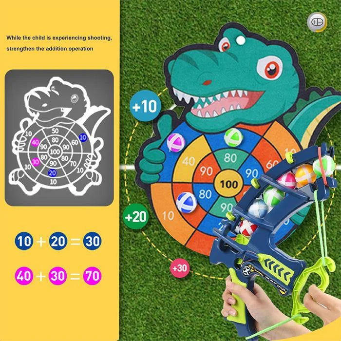 Montessori Throw Sport Slingshot Target Sticky Ball Dartboard Basketball Board Games Educational Children's outdoor Game toy - Slobuy