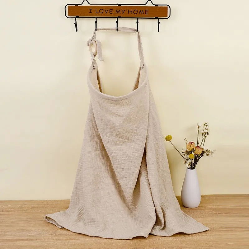 Mother Outing Breastfeeding Cover Cotton Baby Feeding Nursing Covers Adjustable Privacy Breastfeeding Apron Stroller Blanket - Slobuy