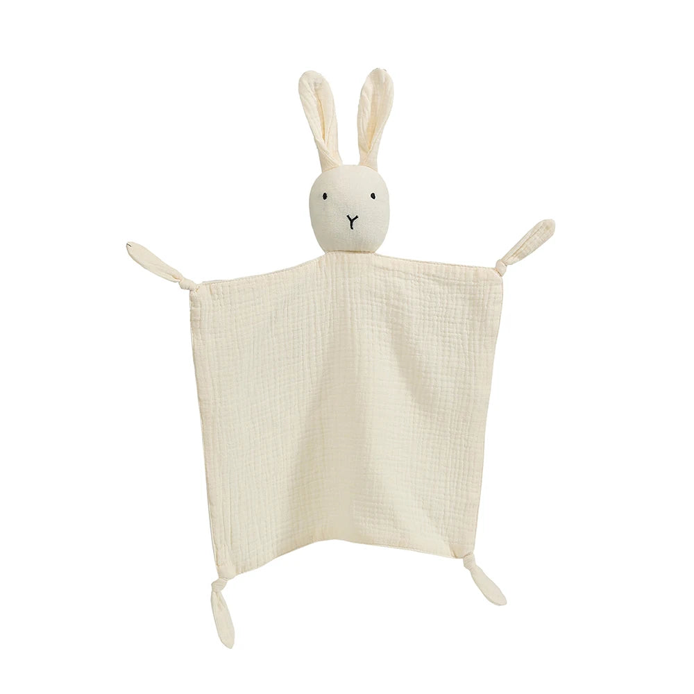 Muslin Baby Comfort Towel Cotton Comforter Blanket Soft Newborn Sleeping Dolls Kids Fashion Sleep Toy Soothe Appease Towel Bibs - Slobuy