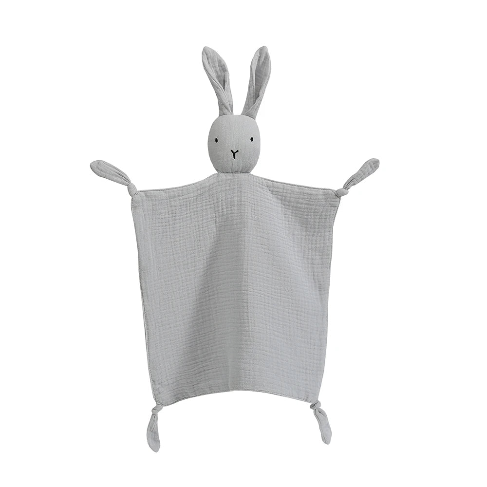 Muslin Baby Comfort Towel Cotton Comforter Blanket Soft Newborn Sleeping Dolls Kids Fashion Sleep Toy Soothe Appease Towel Bibs - Slobuy