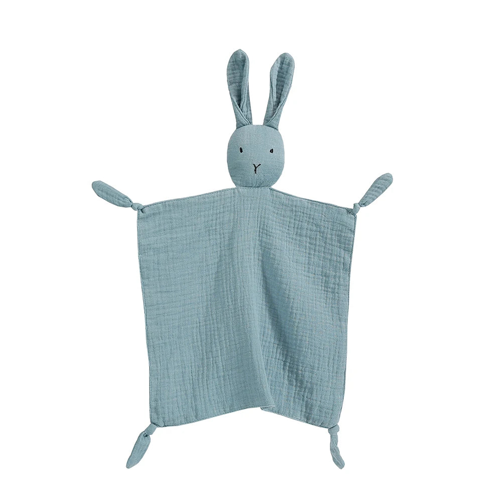 Muslin Baby Comfort Towel Cotton Comforter Blanket Soft Newborn Sleeping Dolls Kids Fashion Sleep Toy Soothe Appease Towel Bibs - Slobuy