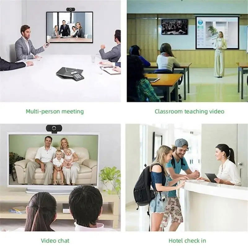 New 1080P Webcam Full HD Web Camera With LED Fill Light Microphone USB Plug Web Cam For PC Computer Mac Laptop Desktop Camera - Slobuy