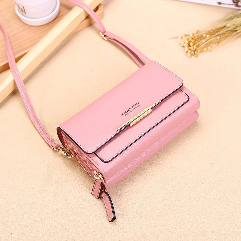 New Pu Leather Women Handbags Female Multifunctional Large Capacity Shoulder Bags Fashion Crossbody Bags For Ladies Phone Purse - Slobuy