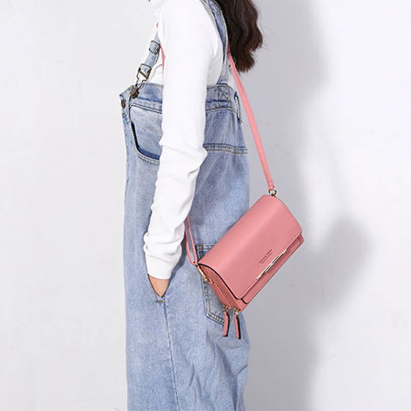 New Pu Leather Women Handbags Female Multifunctional Large Capacity Shoulder Bags Fashion Crossbody Bags For Ladies Phone Purse - Slobuy