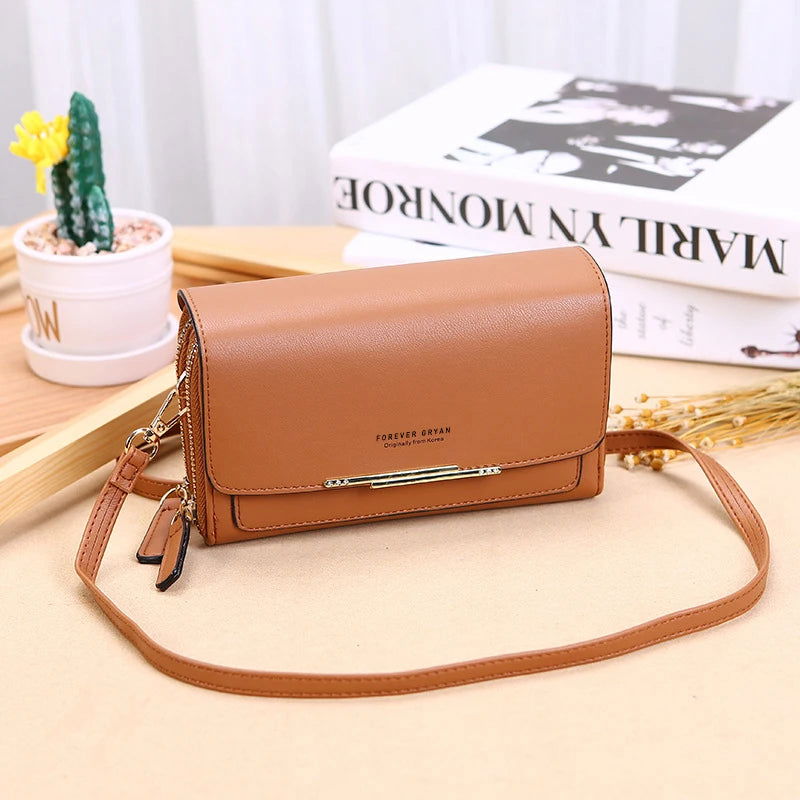 New Pu Leather Women Handbags Female Multifunctional Large Capacity Shoulder Bags Fashion Crossbody Bags For Ladies Phone Purse - Slobuy