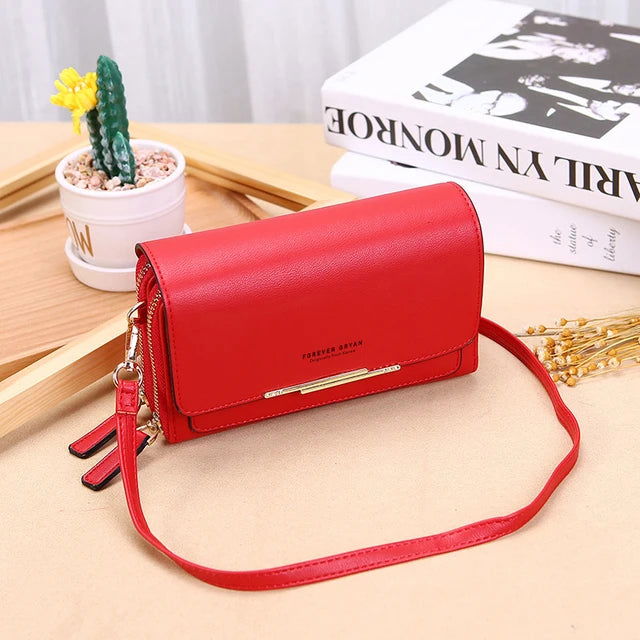 New Pu Leather Women Handbags Female Multifunctional Large Capacity Shoulder Bags Fashion Crossbody Bags For Ladies Phone Purse - Slobuy