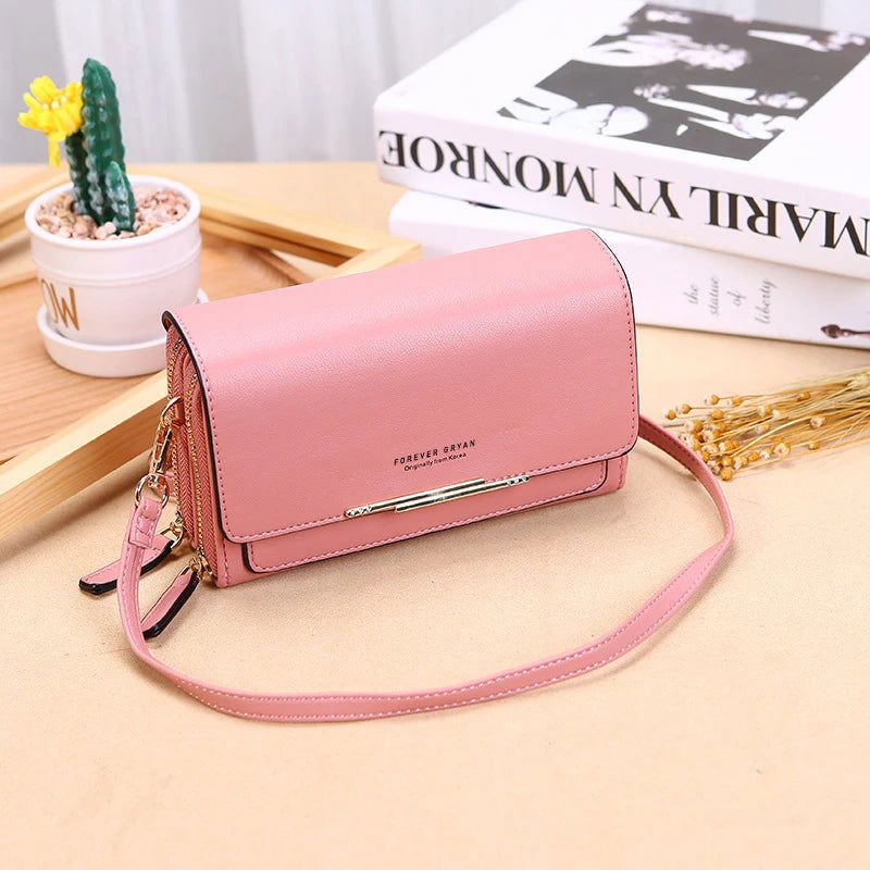 New Pu Leather Women Handbags Female Multifunctional Large Capacity Shoulder Bags Fashion Crossbody Bags For Ladies Phone Purse - Slobuy