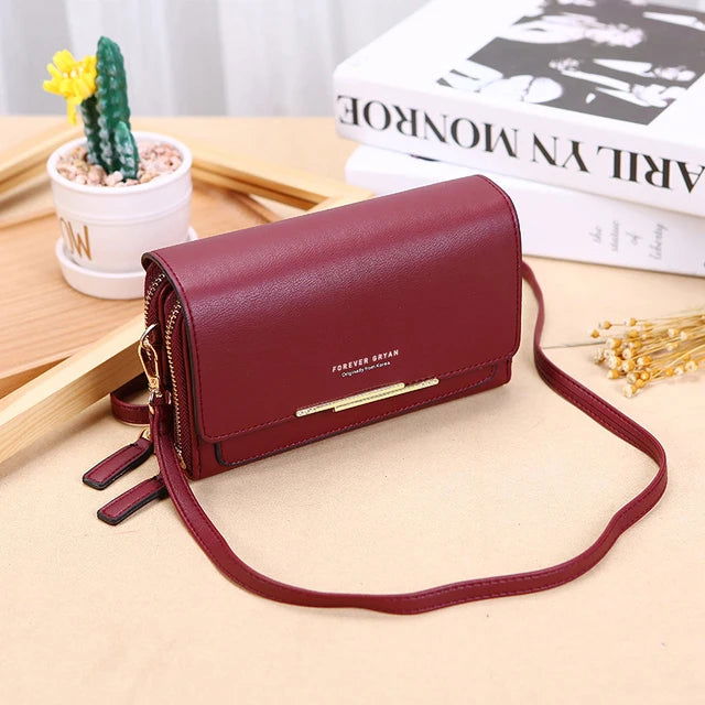 New Pu Leather Women Handbags Female Multifunctional Large Capacity Shoulder Bags Fashion Crossbody Bags For Ladies Phone Purse - Slobuy