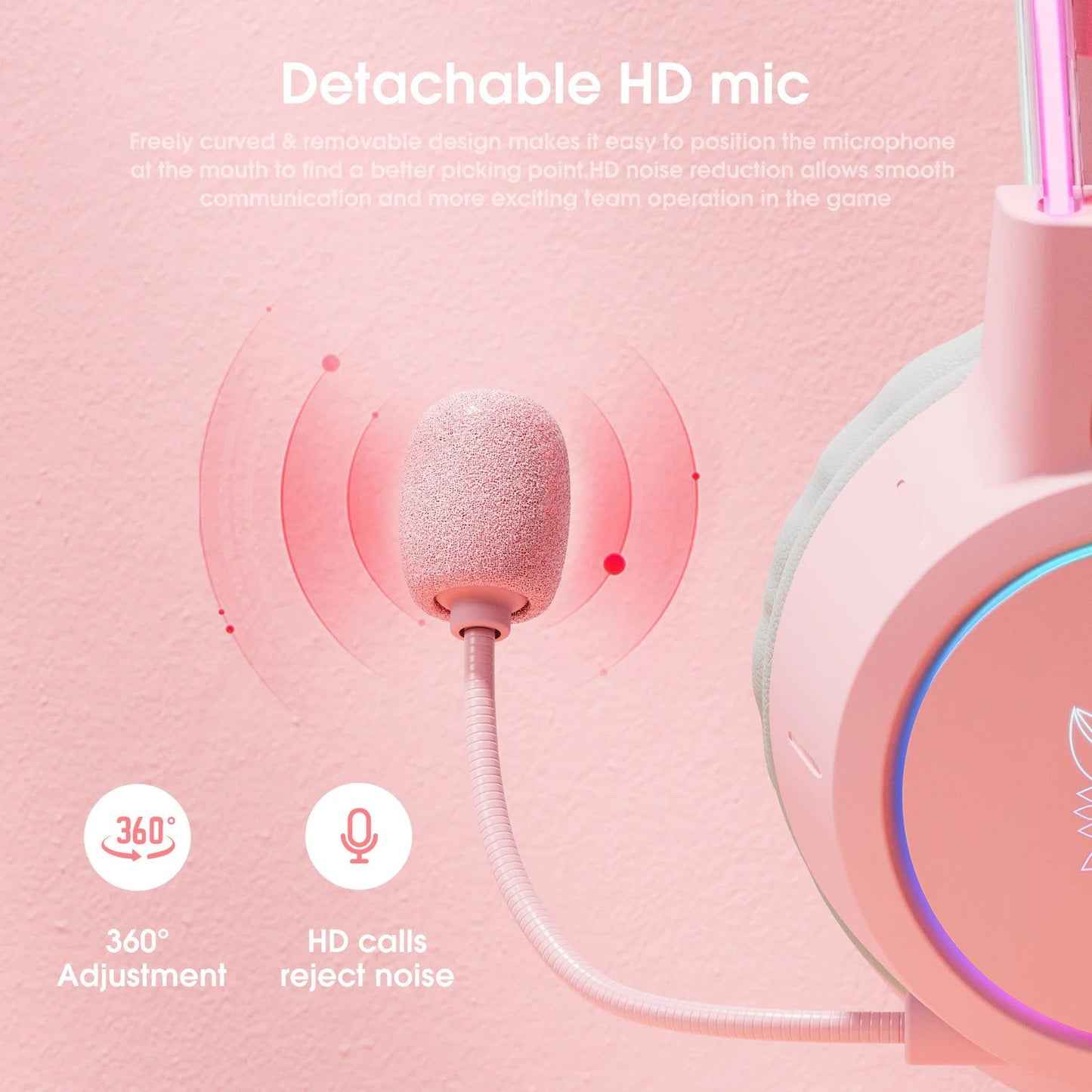 ONIKUMA X15 Pro Wired Headphones with RGB Head Beam Flexible Mic Button Control Gaming Headset Gamer for Compute PC - Slobuy