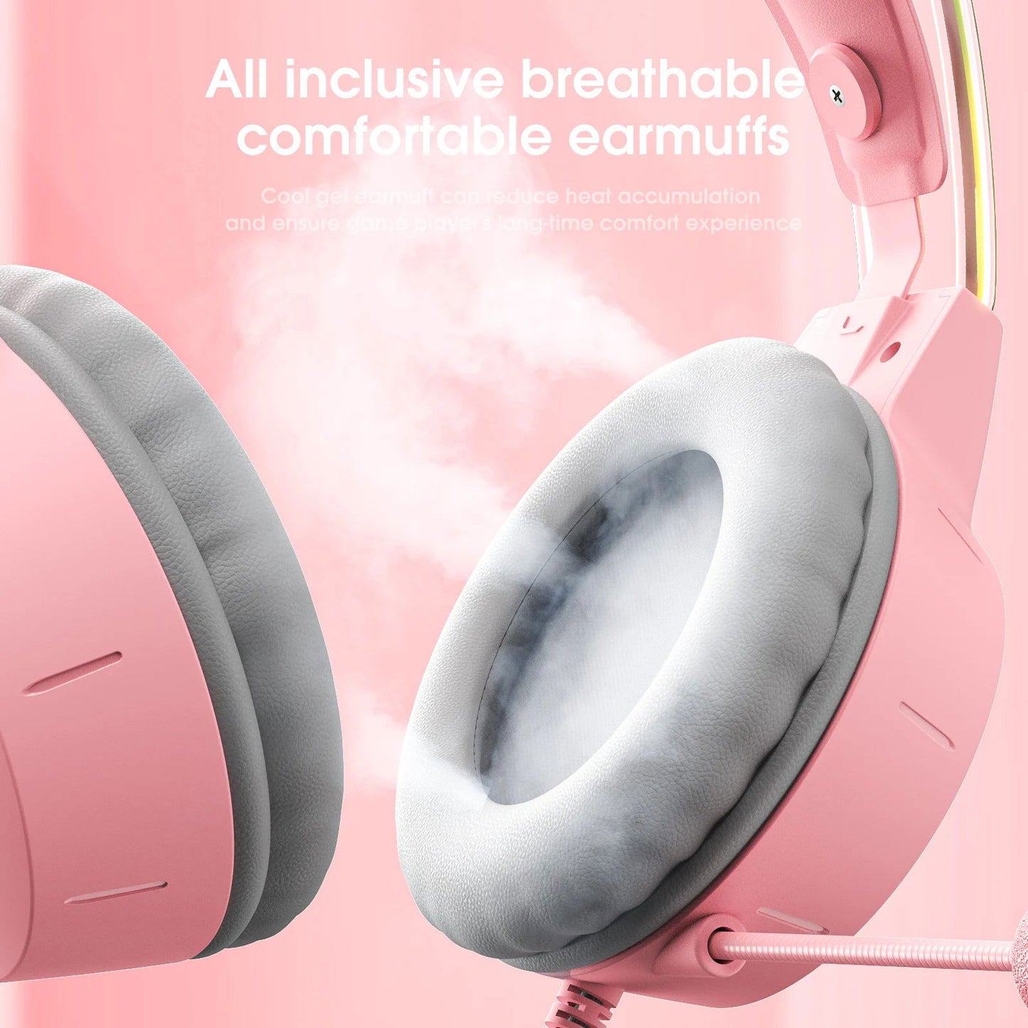 ONIKUMA X15 Pro Wired Headphones with RGB Head Beam Flexible Mic Button Control Gaming Headset Gamer for Compute PC - Slobuy