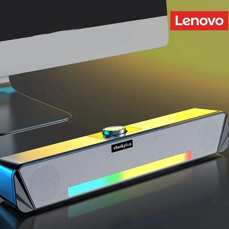 Original Lenovo TS33 Wired and Bluetooth 5.0 Speaker 360 Home Movie Surround Sound Bar Audio Speaker For Desk Computer Subwoofer - Slobuy