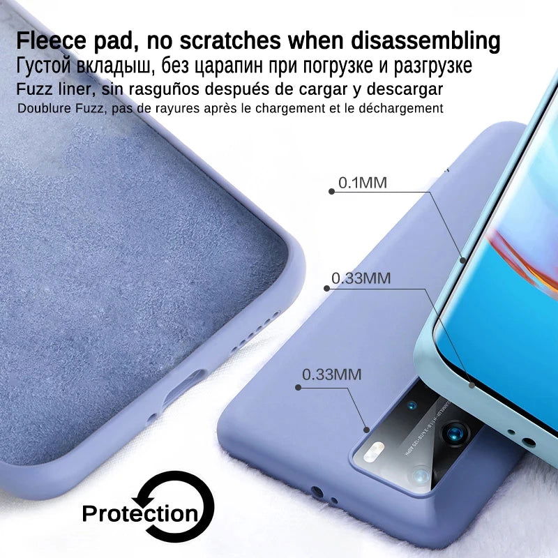 Original Liquid Silicone Case For Samsung Galaxy S23 S22 S21 Ultra Plus S20 Fe A53 A52 Shockproof Cases Cover Phone Accessories - Slobuy