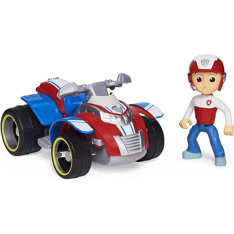 Original Paw Patrol 10kinds Vehicle Car Ryder Tracker Everest Chase Rex Skye Rocky Marshall Zuma Action Figure Birthday Gift Toy - Slobuy